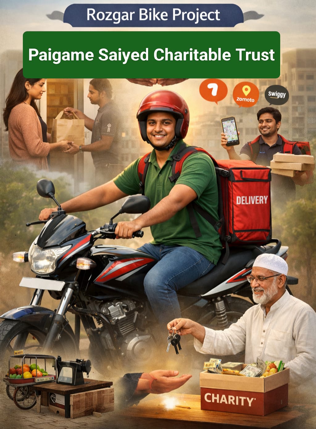 Paigame Saiyed Charitable Trust - Rozgar Bike Project
